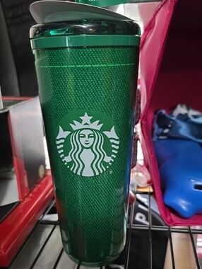 Starbucks Green and White Logo Travel Tumbler
